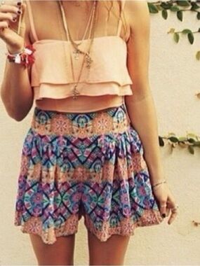 LF Boho Print shorts